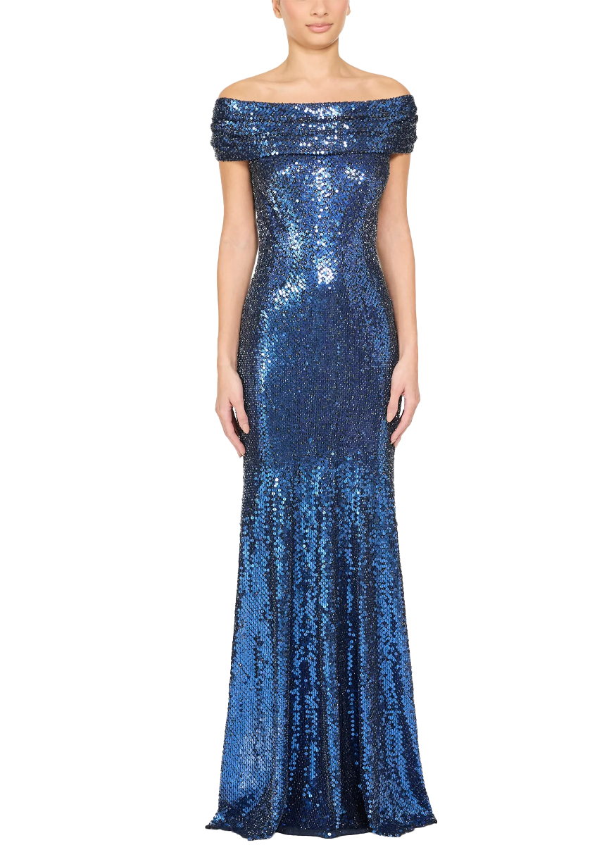 Echo Beaded Off the Shoulder Gown - Jenny Packham