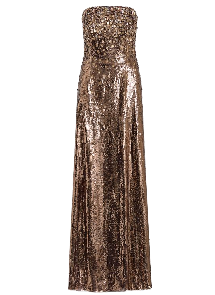 Rey Strapless Beaded Gown - Jenny Packham