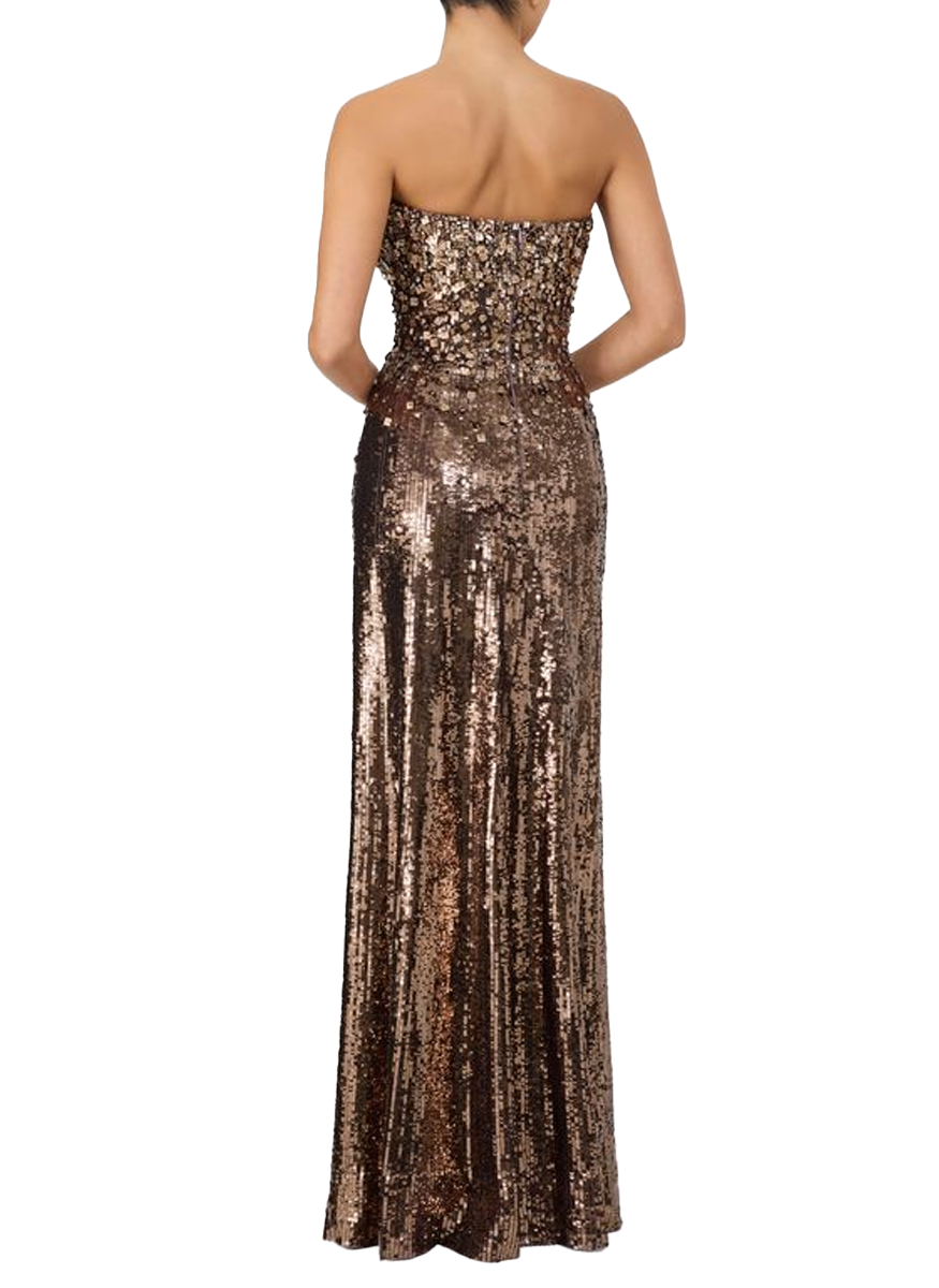 Rey Strapless Beaded Gown - Jenny Packham