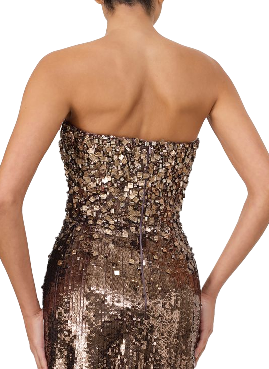 Rey Strapless Beaded Gown - Jenny Packham