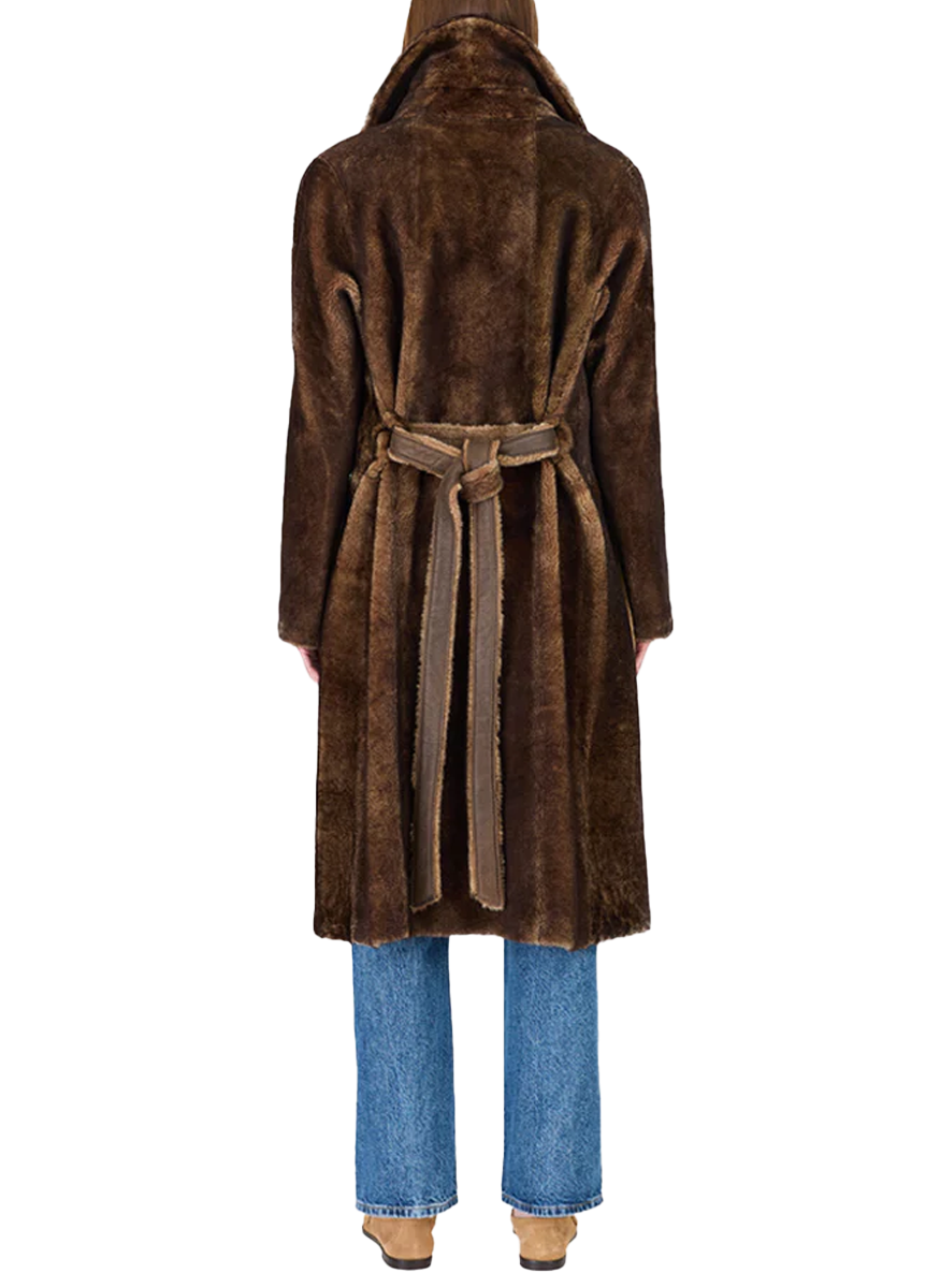 Zira Burma Reversible Shearling Coat - HiSO