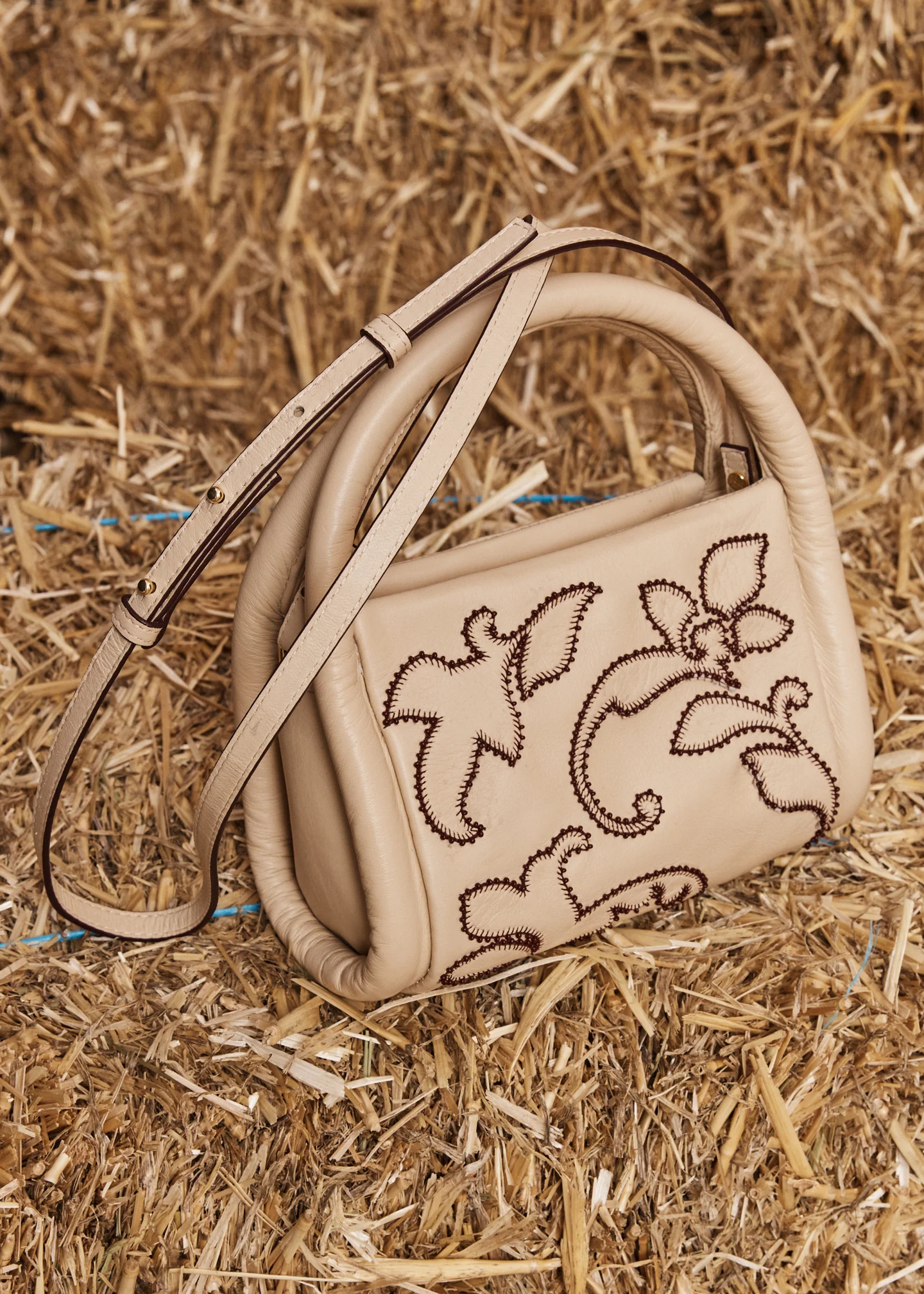 Duke Leather Applique Bag - Alémais
