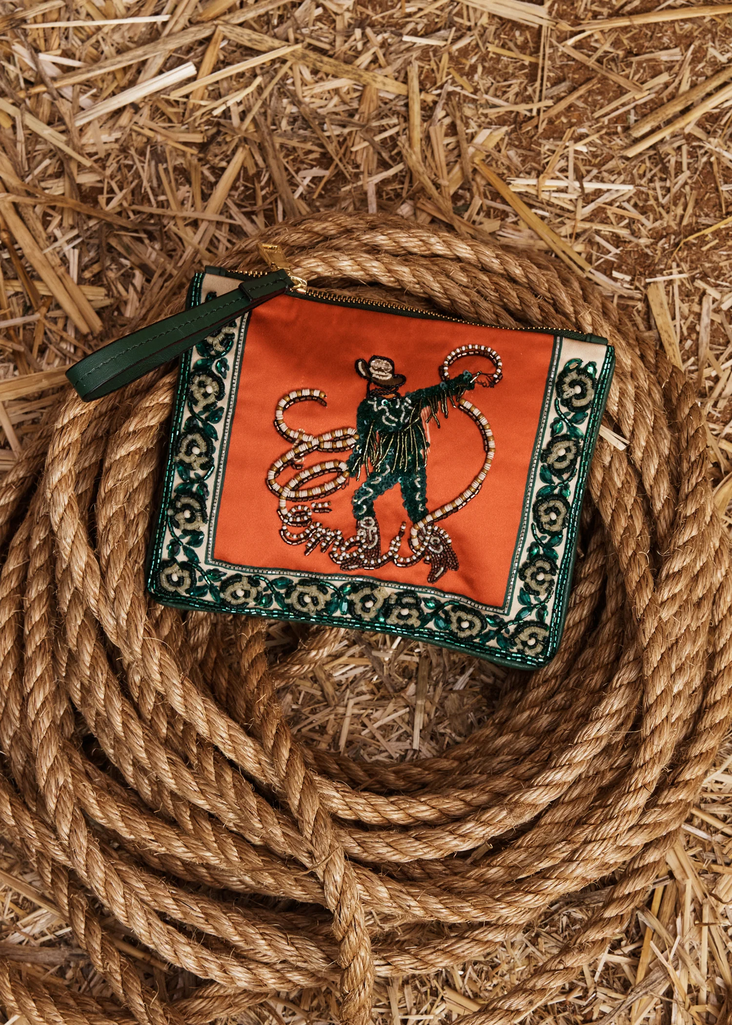 Ace Cowboy Embellished Clutch