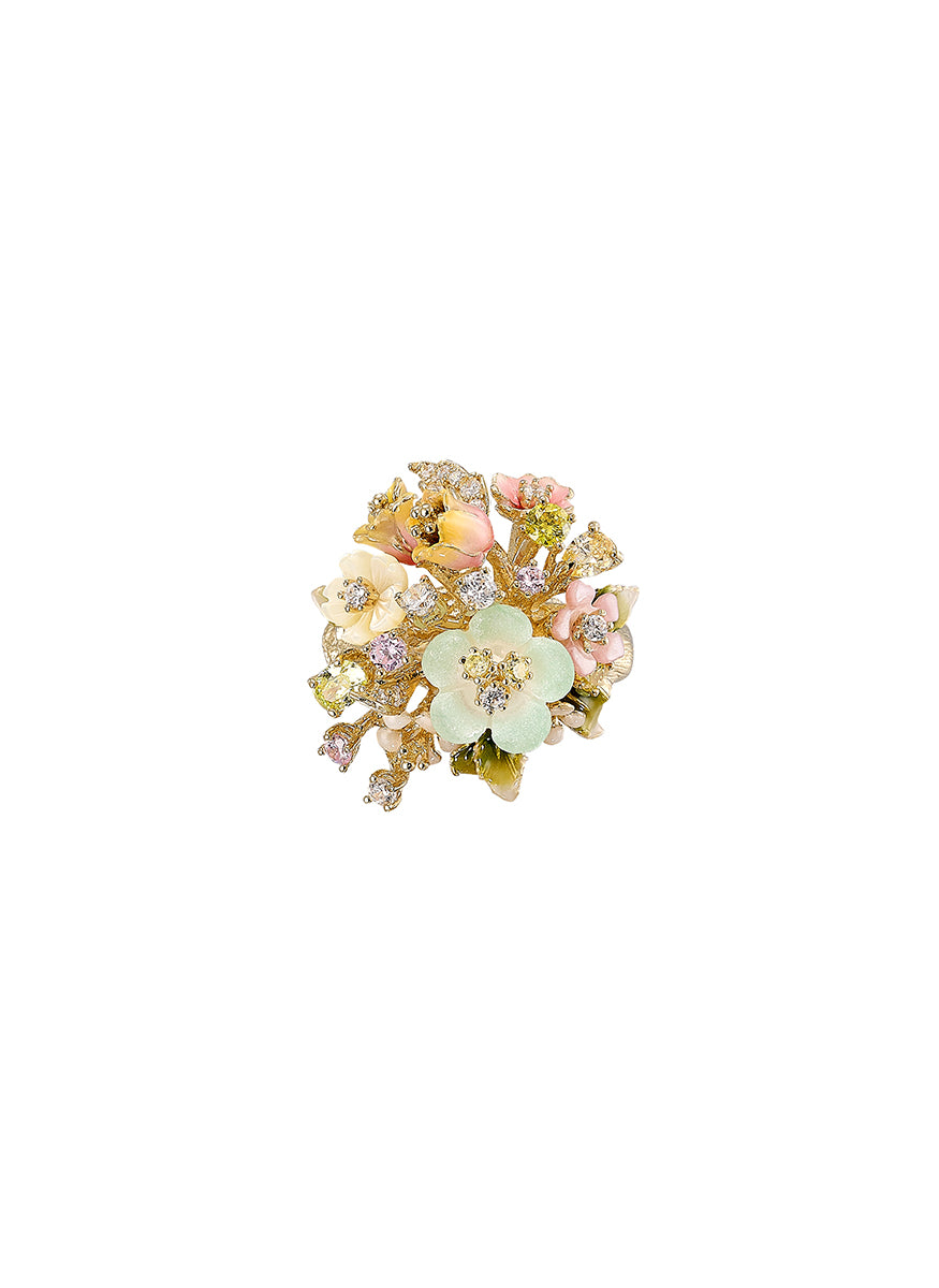 "Citrus Primrose Bouquet" Ring - Anabela Chan