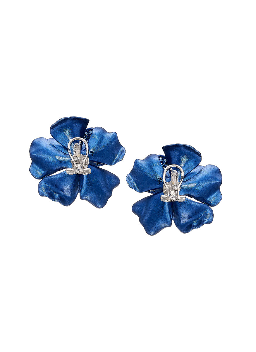 "Midnight Camellia" Earrings