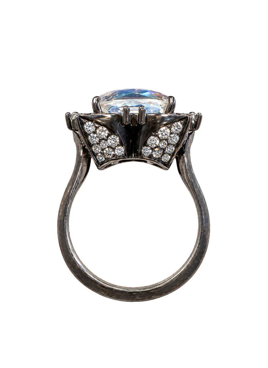 Rainbow Moonstone Ring