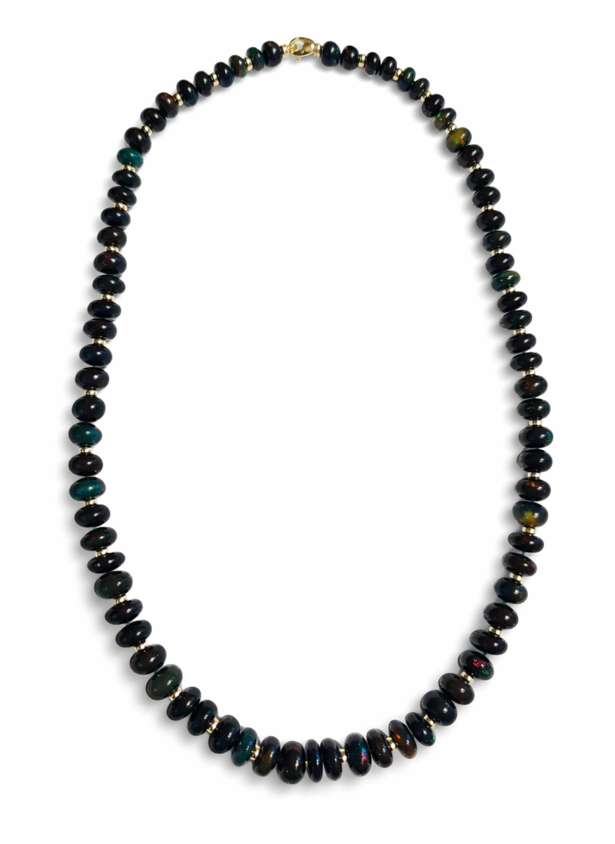 Beyond Black Opal Necklace