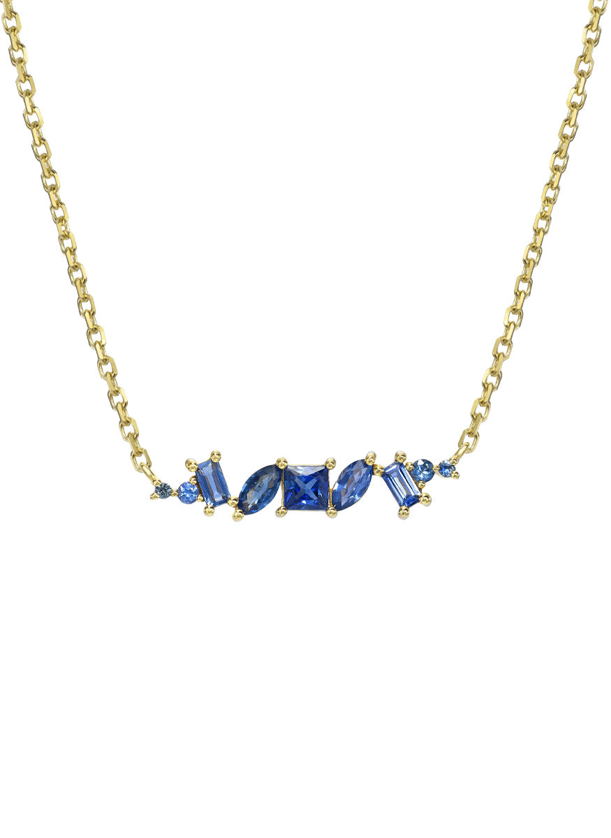 Blue Ombre Chaos Necklace