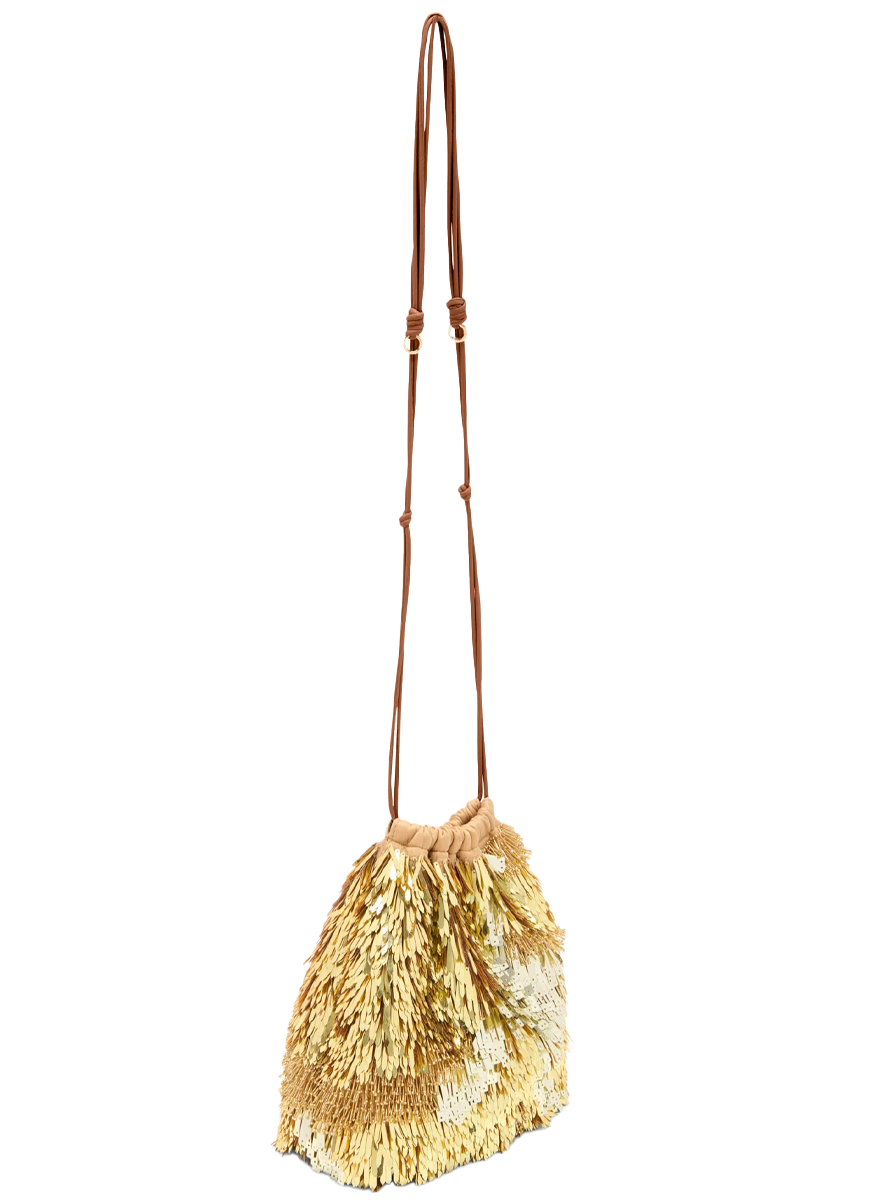 Celeste Paillette Drawstring Bag