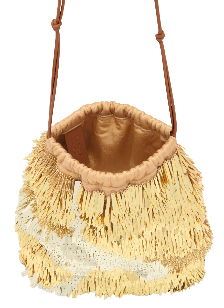 Celeste Paillette Drawstring Bag - Ulla Johnson