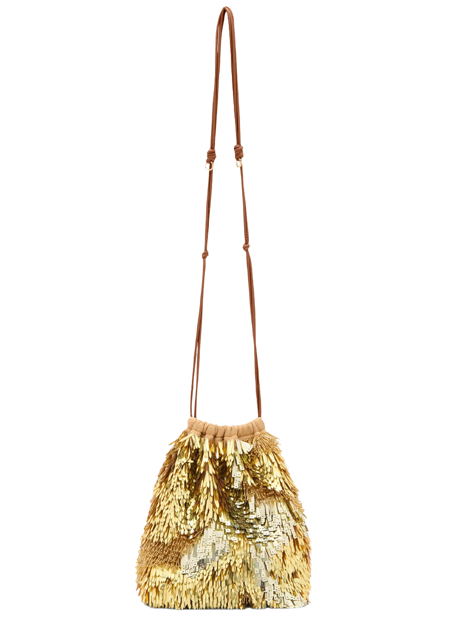 Celeste Paillette Drawstring Bag