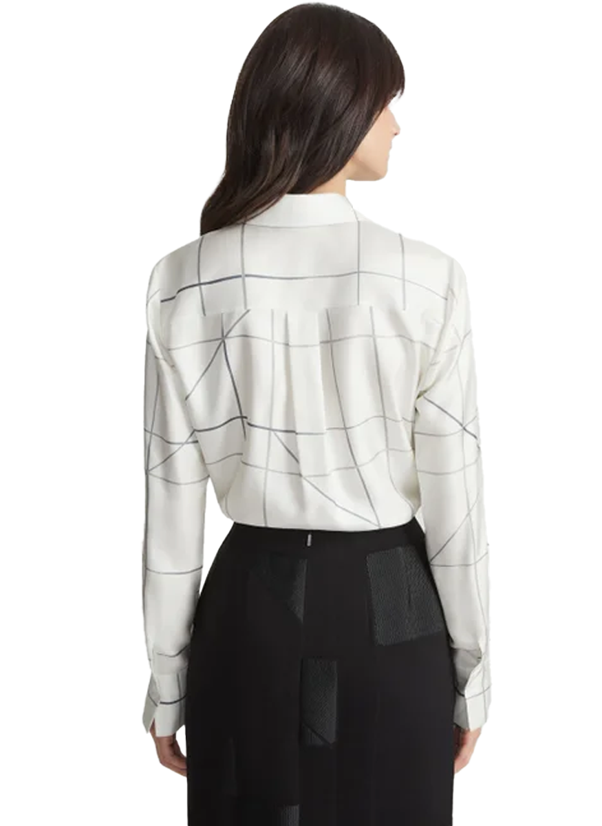 Scottie Blouse in Cloud Multi - Lafayette 148 New York