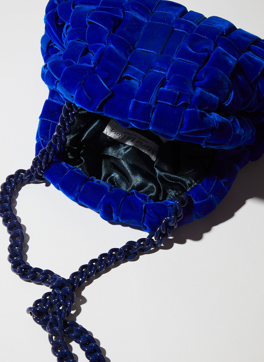 Velvet Mini Game Clutch with Chain - Maria La Rosa