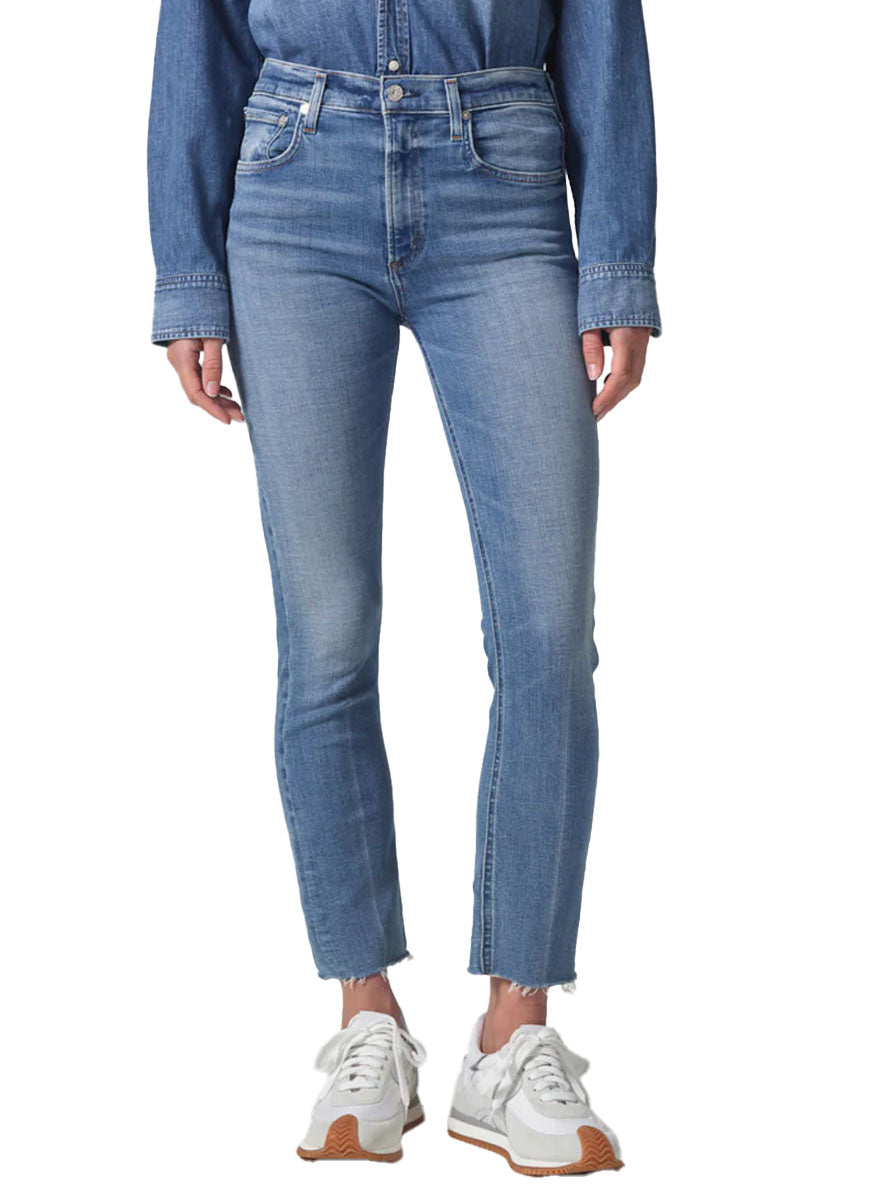 Isola Straight Cropped Jean in Splendor – Elizabeth Anthony