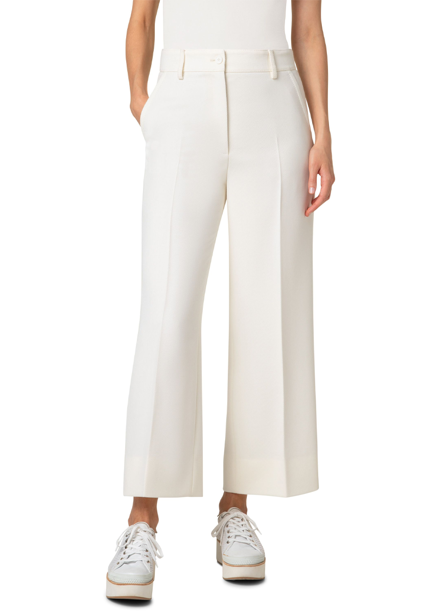 Chiara Wool Tricotine Wide Pant