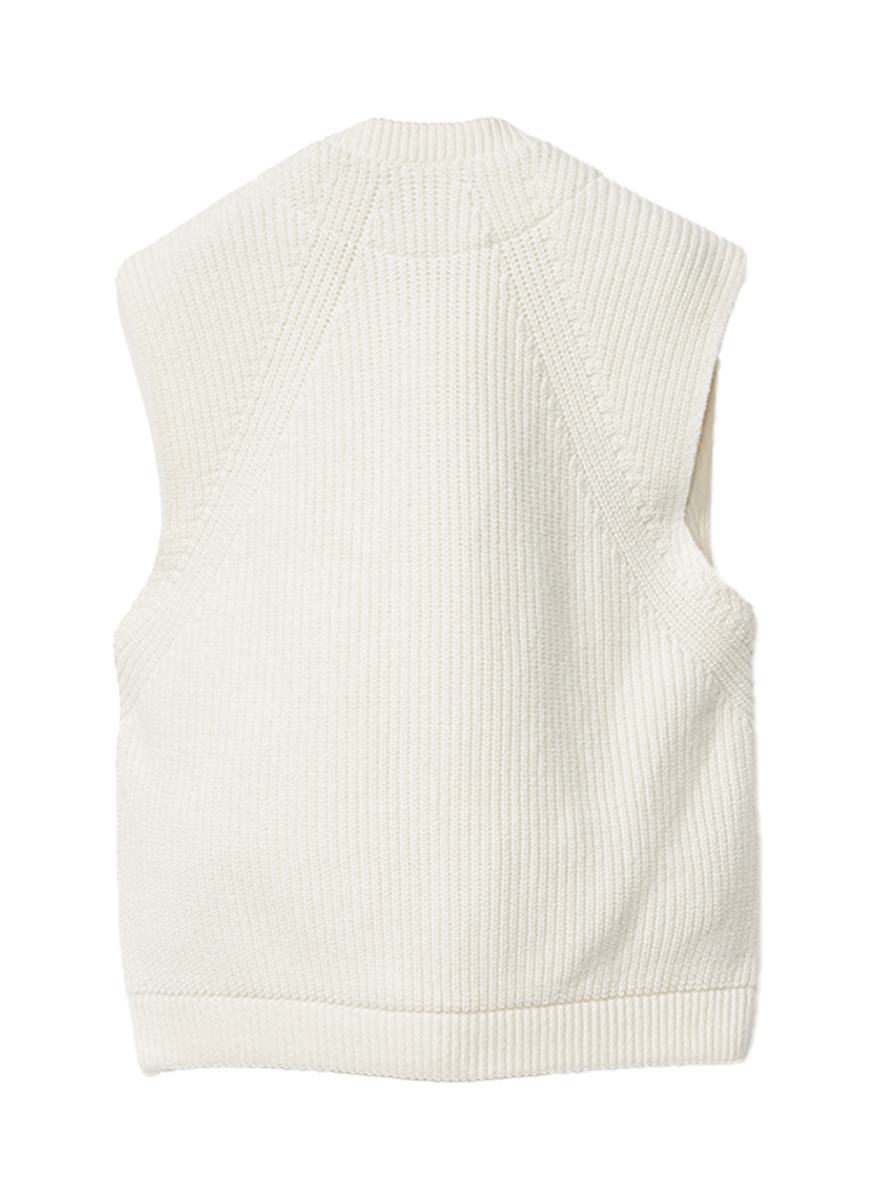 Techno Taffeta Quilted Vest with Knit Back