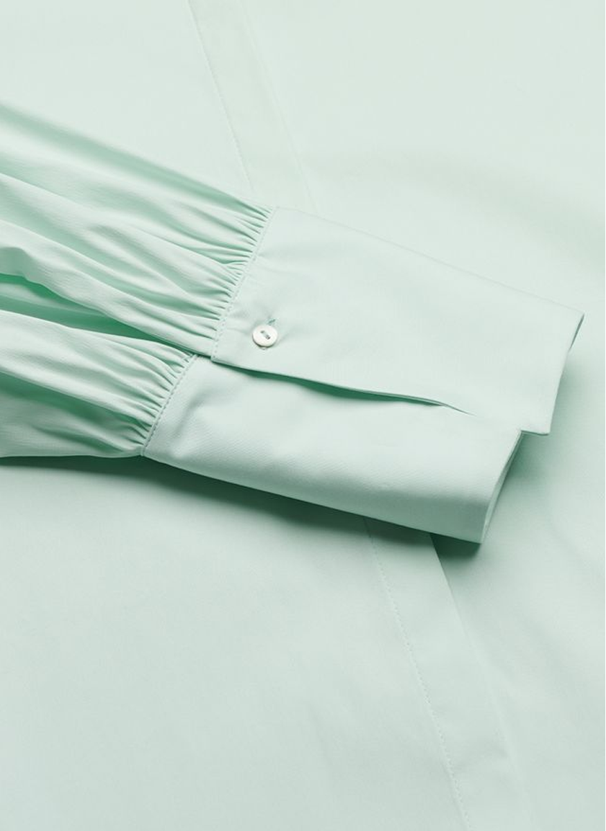 Poplin Balloon Sleeve Shirt