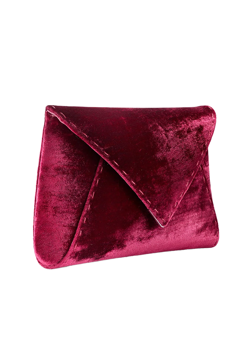 Lee Small Clutch in Deep Garnet - Tyler Ellis