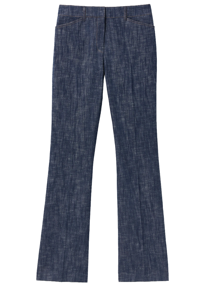 Denim-Effect Twill Reade Flare Pant - Lafayette 148 New York