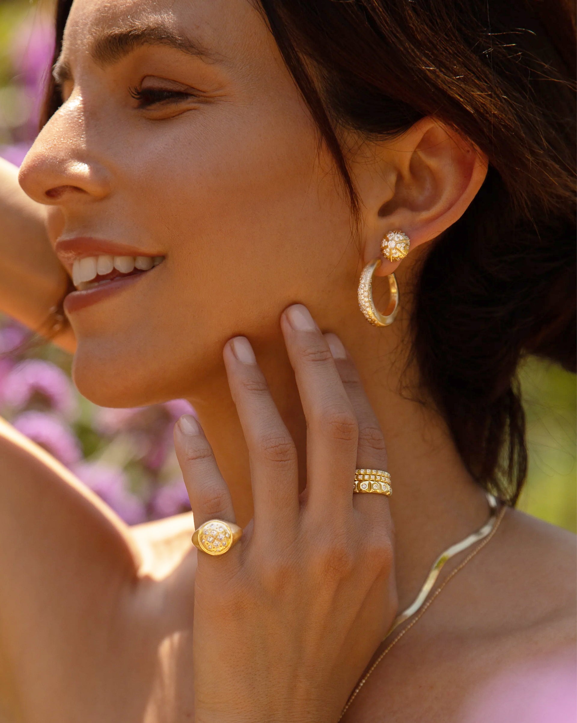 Button Earrings - Meredith Young
