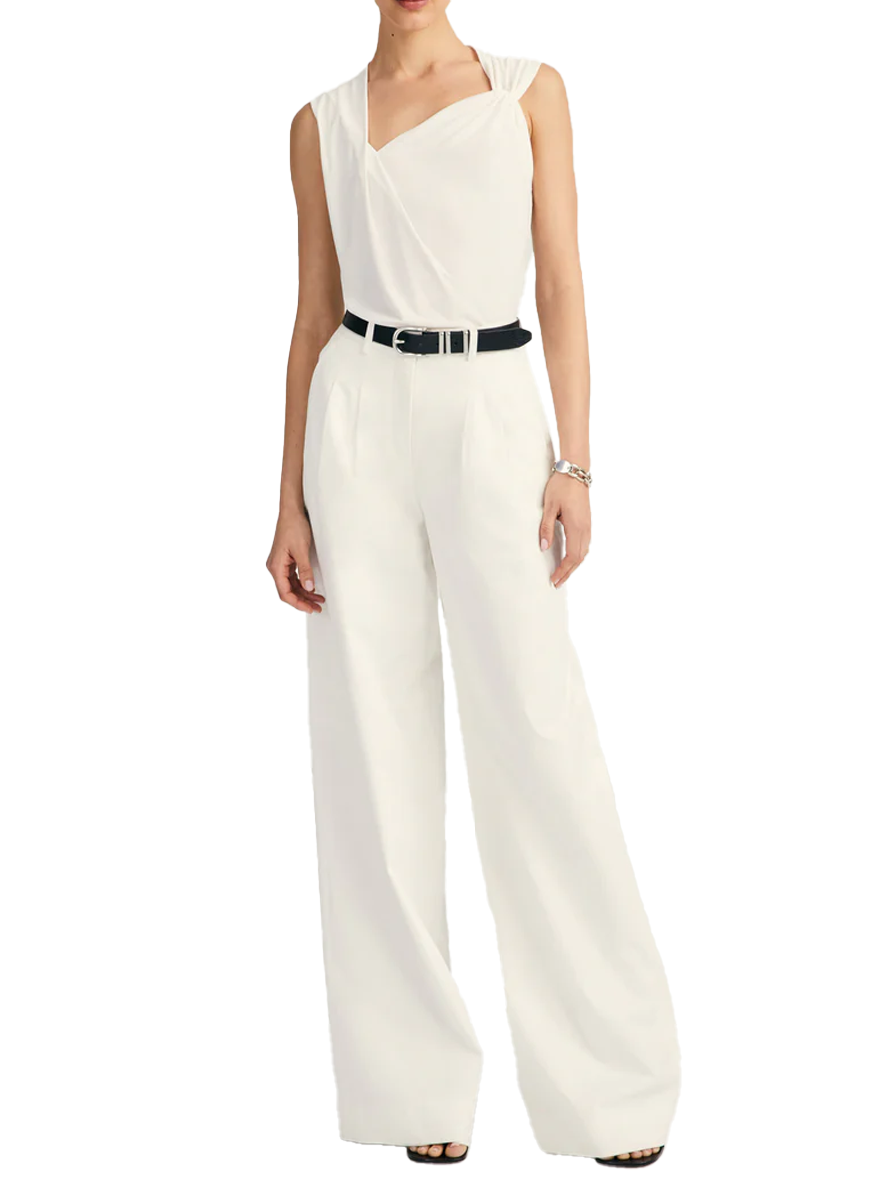 Juliana Wide Leg Pleat Front Trouser