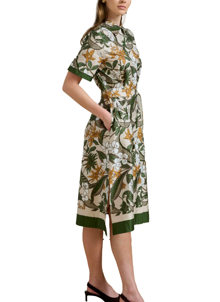 Zanzibar Print Half Sleeve Dress - Rani Arabella