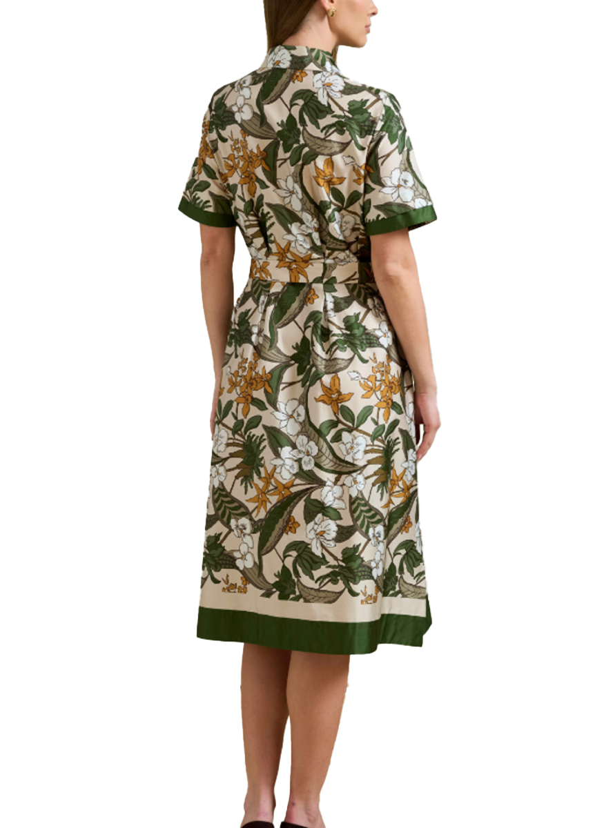 Zanzibar Print Half Sleeve Dress - Rani Arabella
