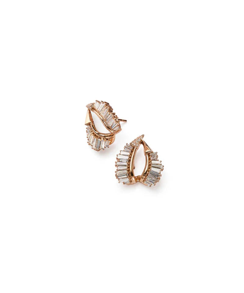 Double Ruched Ear Clips - Nak Armstrong