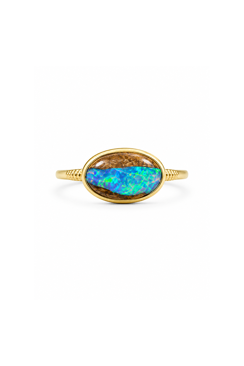 Boulder Opal Ring
