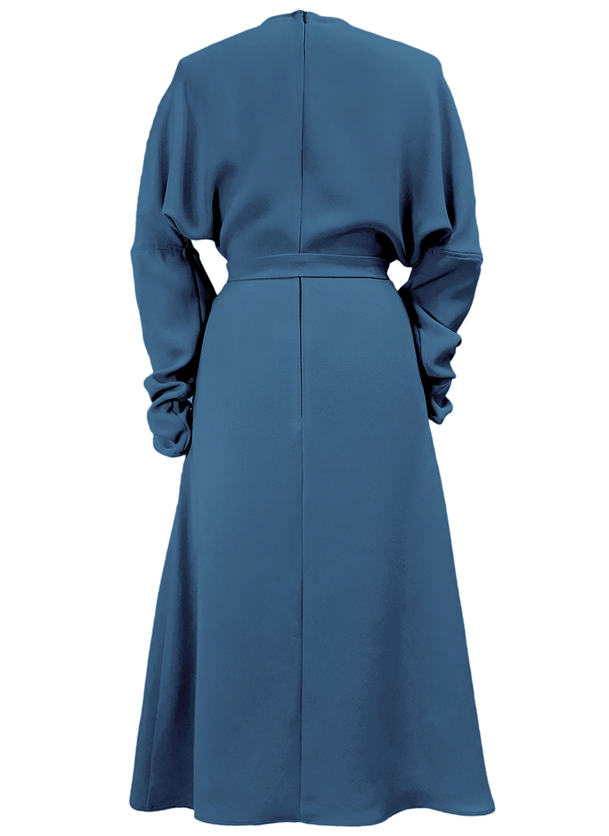 Elsa Midi Dress in Georgette Champion