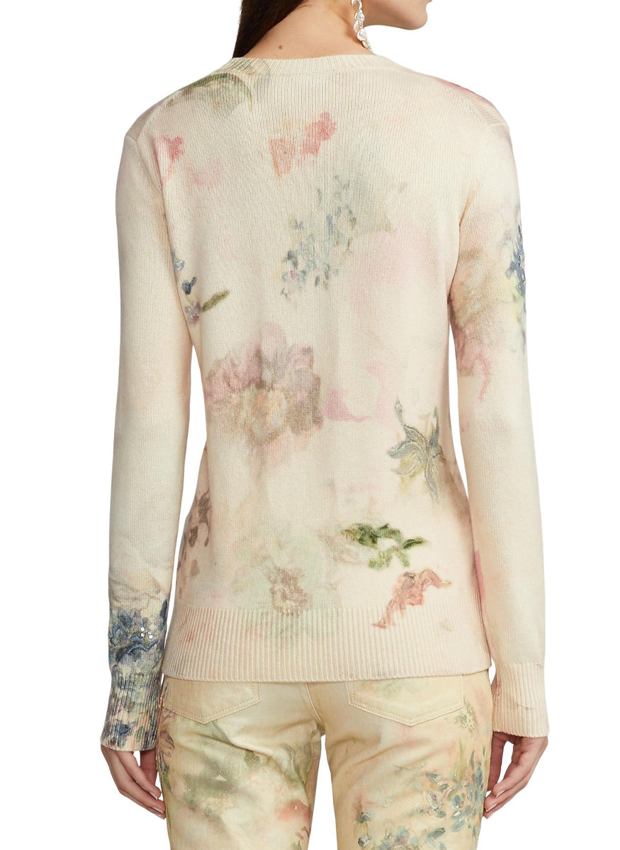 Artisnol Embellished Long Sleeve Pullover - Ralph Lauren Collection