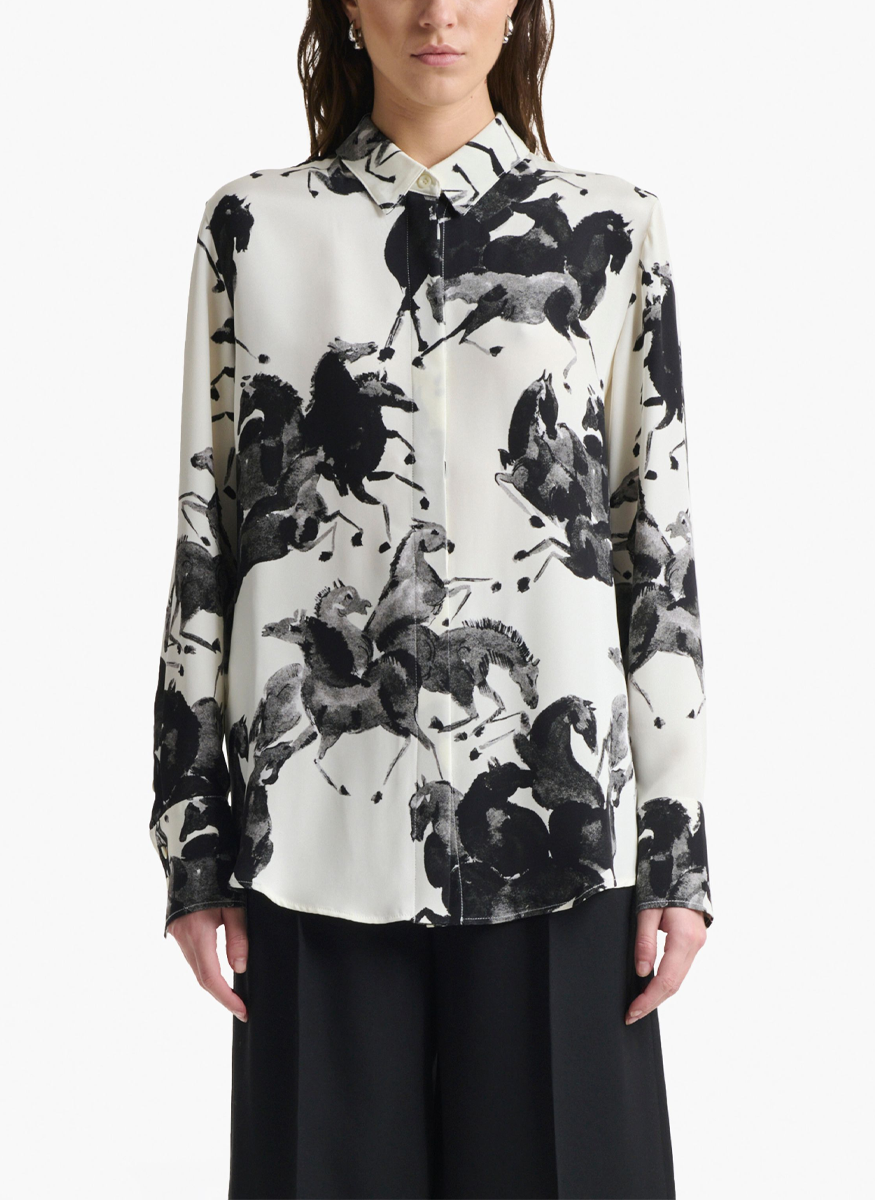 Chika Top in Tortoise Print - Altuzarra