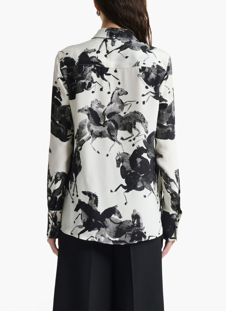 Chika Top in Tortoise Print - Altuzarra