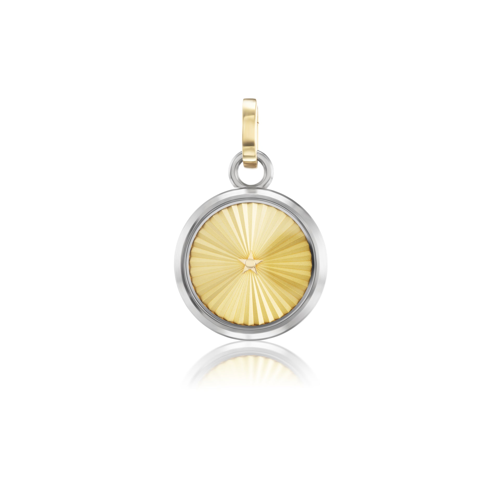 Carpe Diem Gold Radial Face Charm