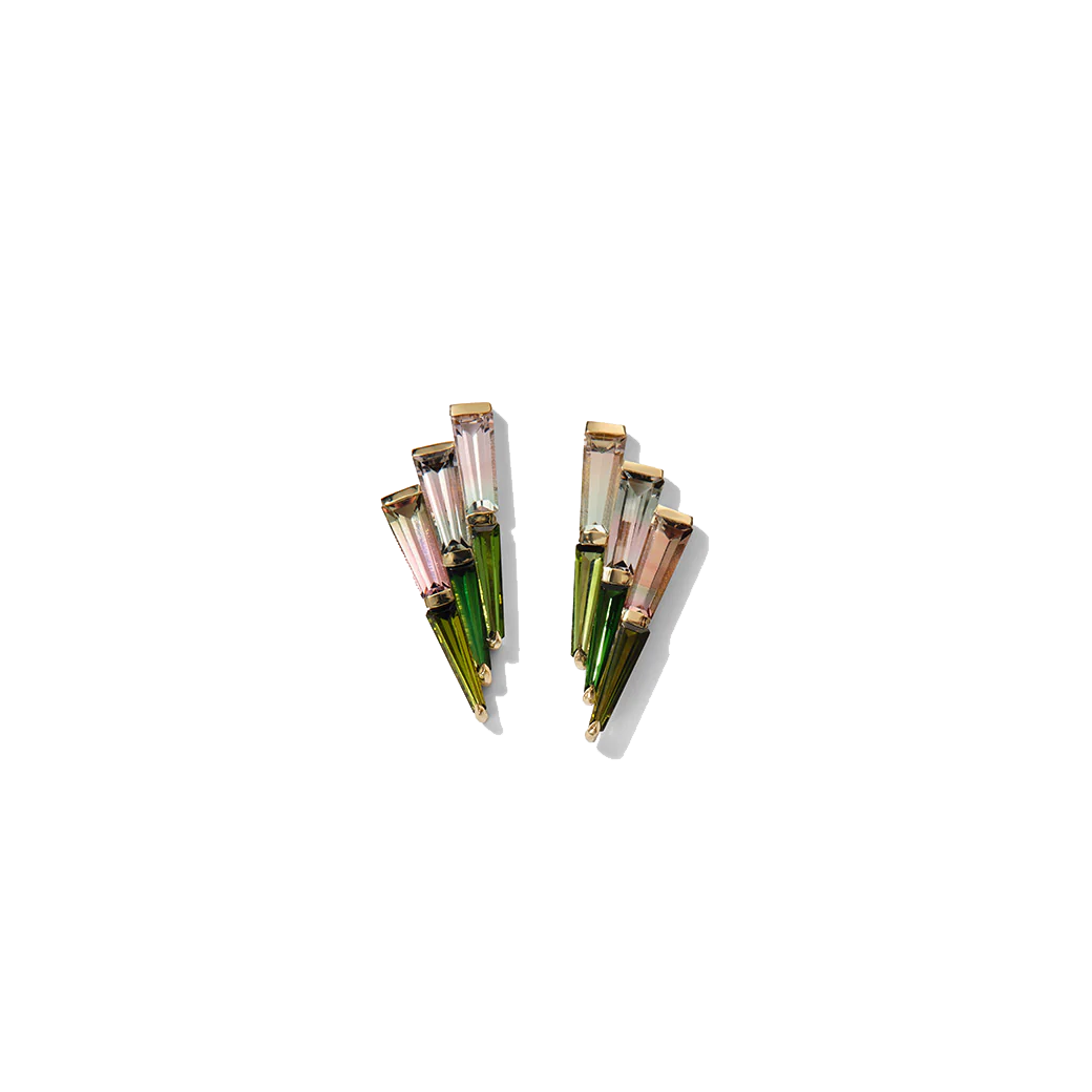 Tapered Tourmaline Studs