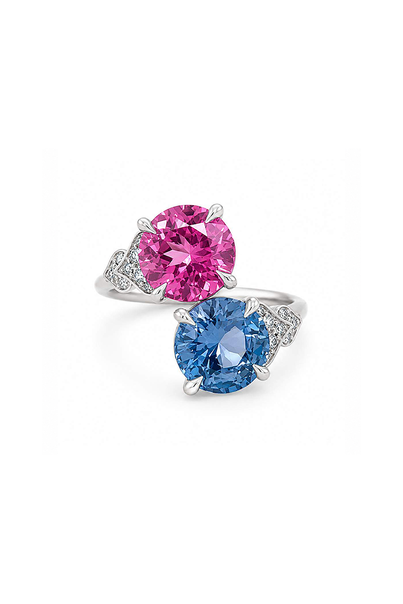 Blue And Purple Sapphire Ring