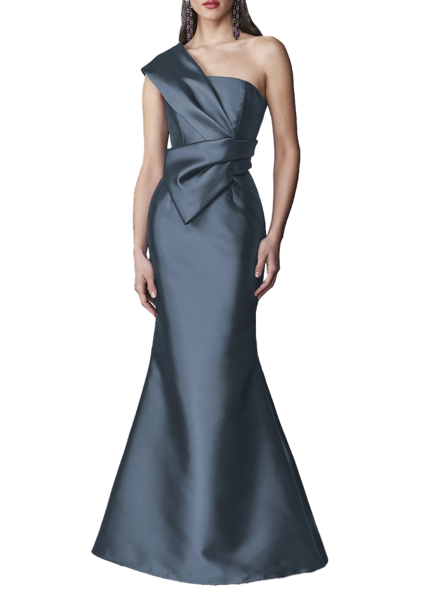 One Shoulder Draped Gown