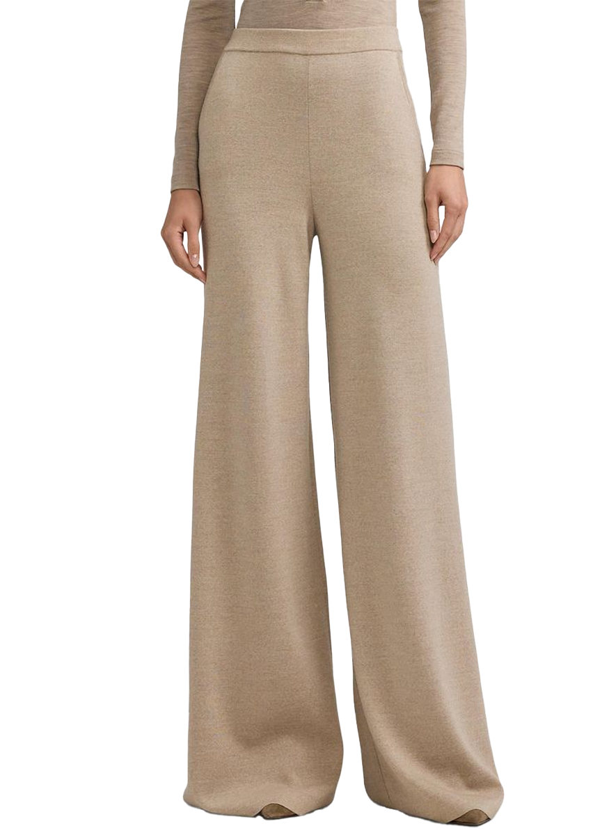 Merino Wool Wide-Leg Sweater Pant