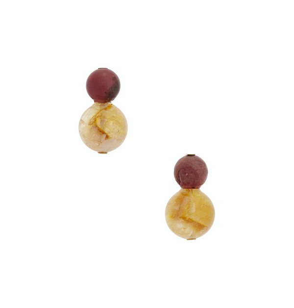 Cara Earrings In Citrine