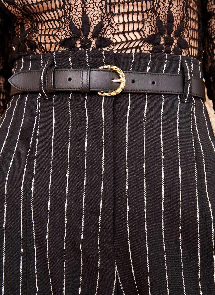 Gia Twisted Buckle Belt - Ulla Johnson