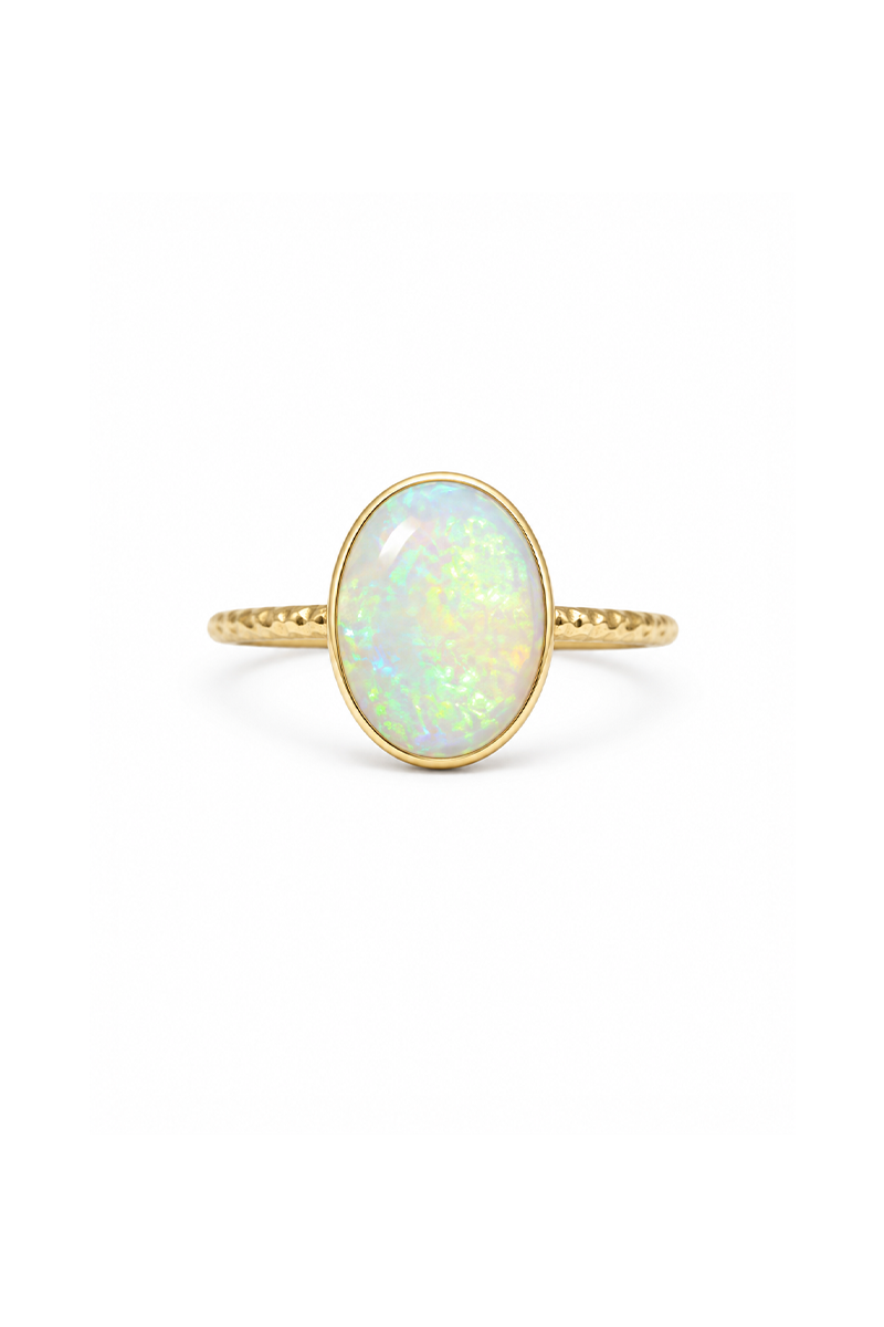 Crystal Opal Ring