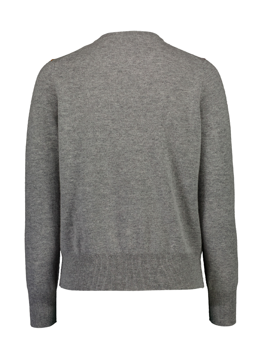 Round Neck Sweater in Heather - Allude