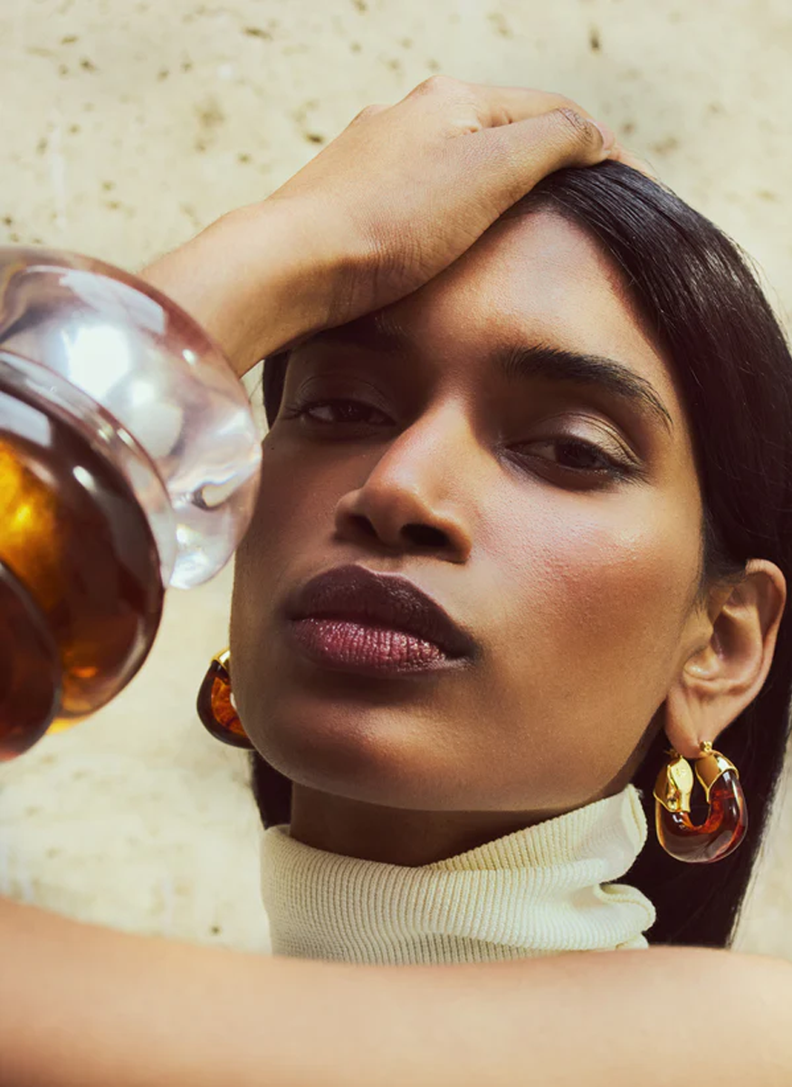 Organic Hoops In Tortoise
