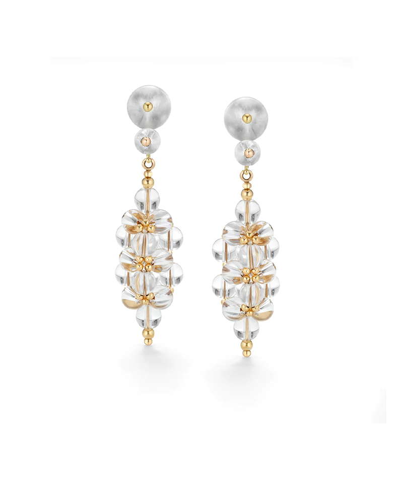 Prismatic Rock Crystal Earring