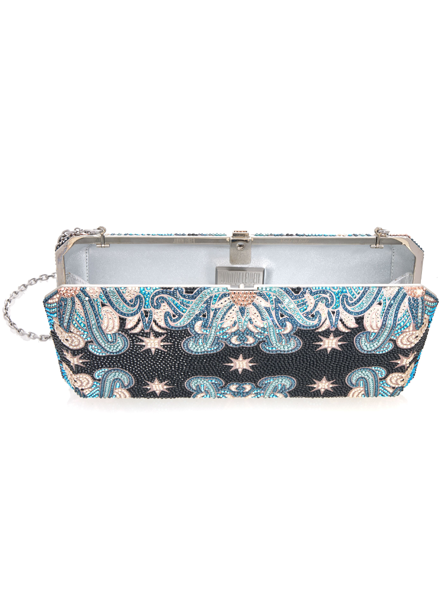 Slim Rectangle Glimmer Clutch