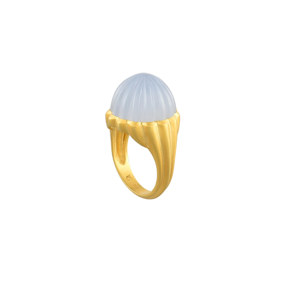 Colors Melon Ring, Chalcedony - Van Gelder