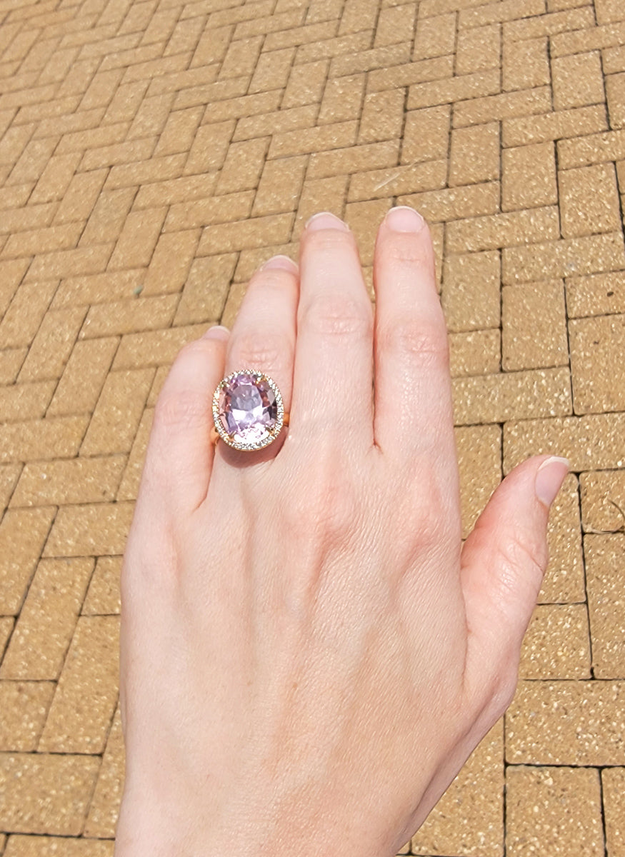 Morganite Cocktail Ring - Katherine Jetter