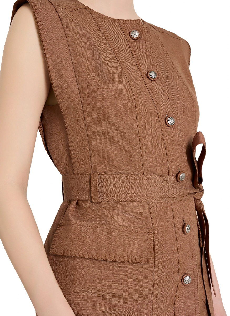 Beckett Linen Vest - Kobi Halperin