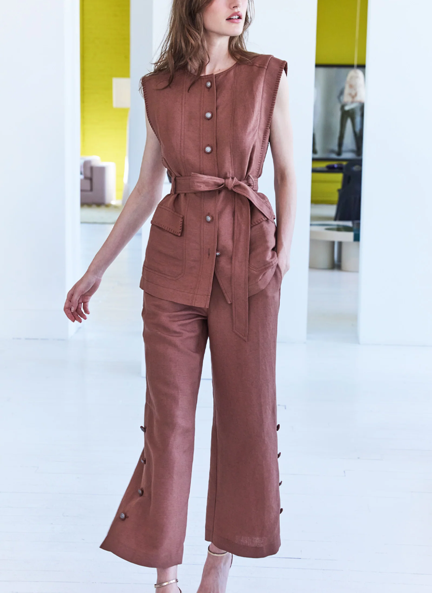 Beckett Linen Vest - Kobi Halperin