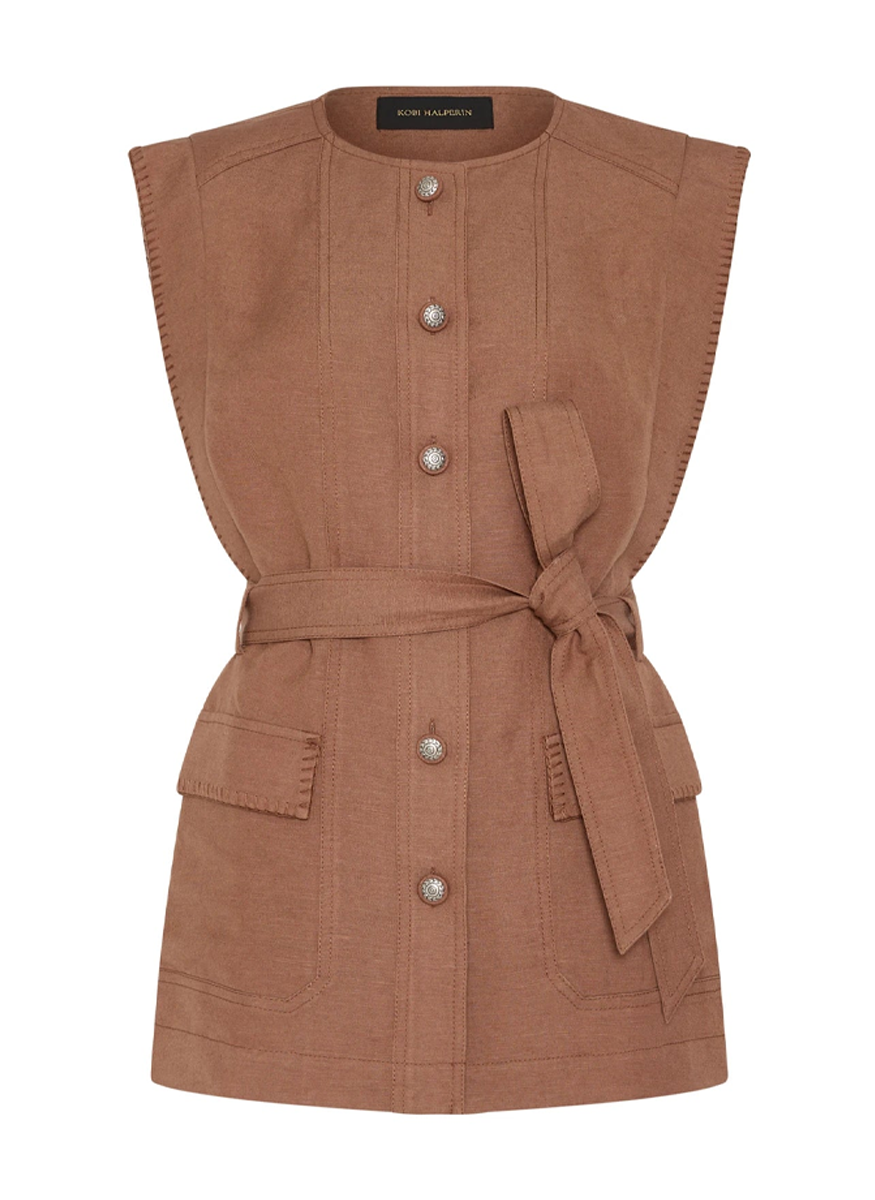 Beckett Linen Vest - Kobi Halperin
